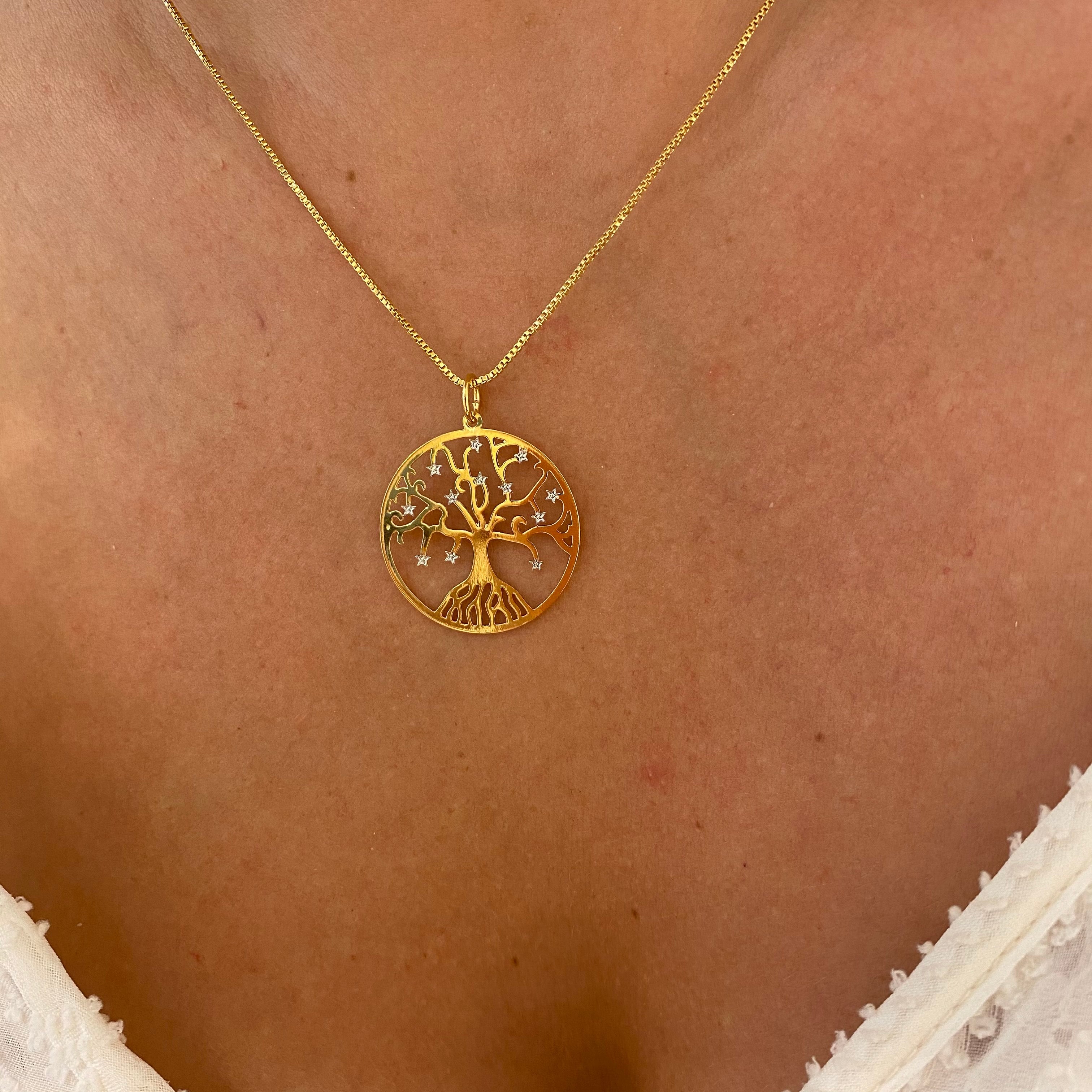 COLAR ÁRVORE DA VIDA OURO - Anilú