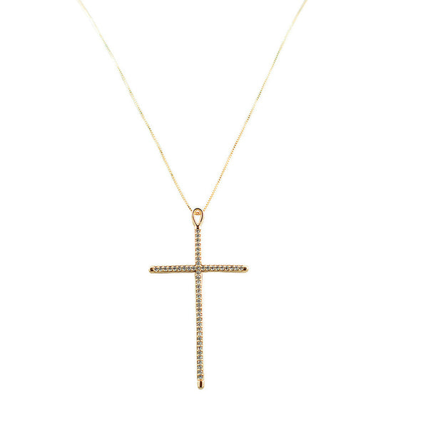 COLAR CRUZ DIVINA OURO