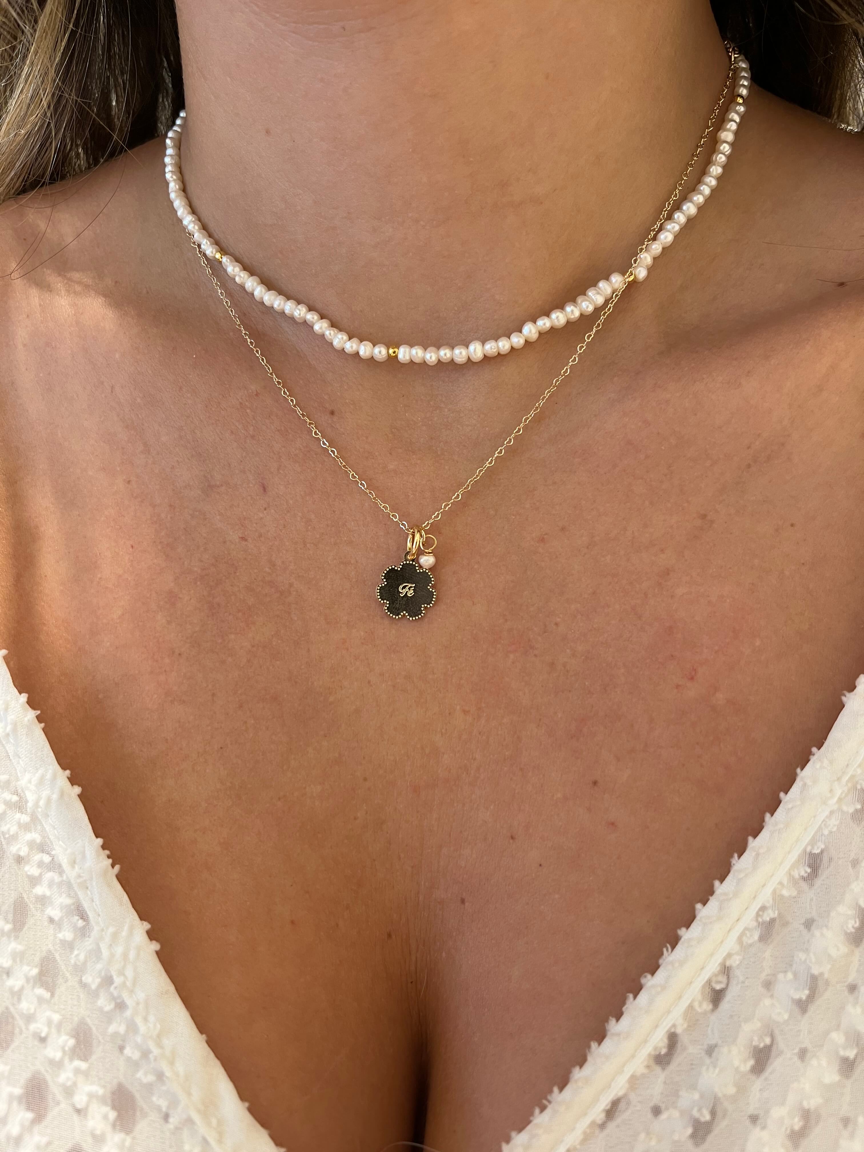 CHOKER PÉROLAS DE PROTEÇÃO OURO