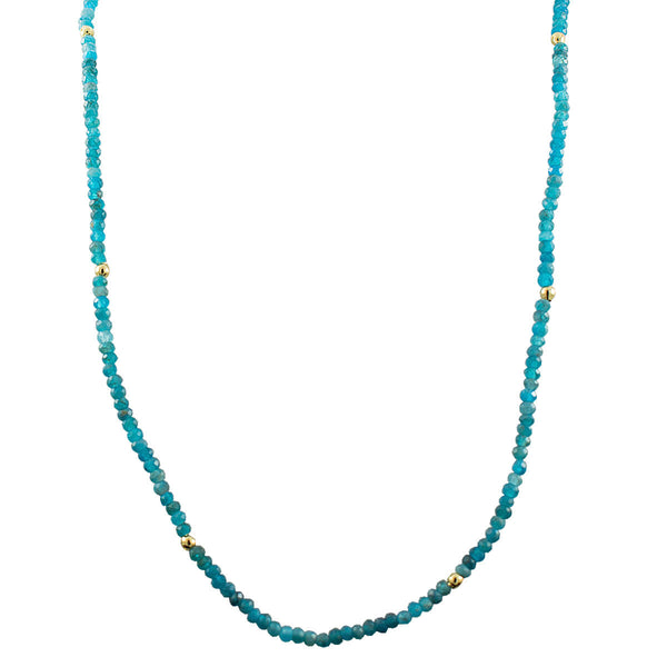 COLAR MINI APATITA OURO