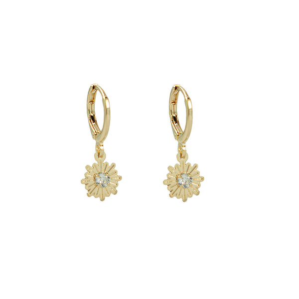 ARGOLA PONTINHO DE LUZ OURO