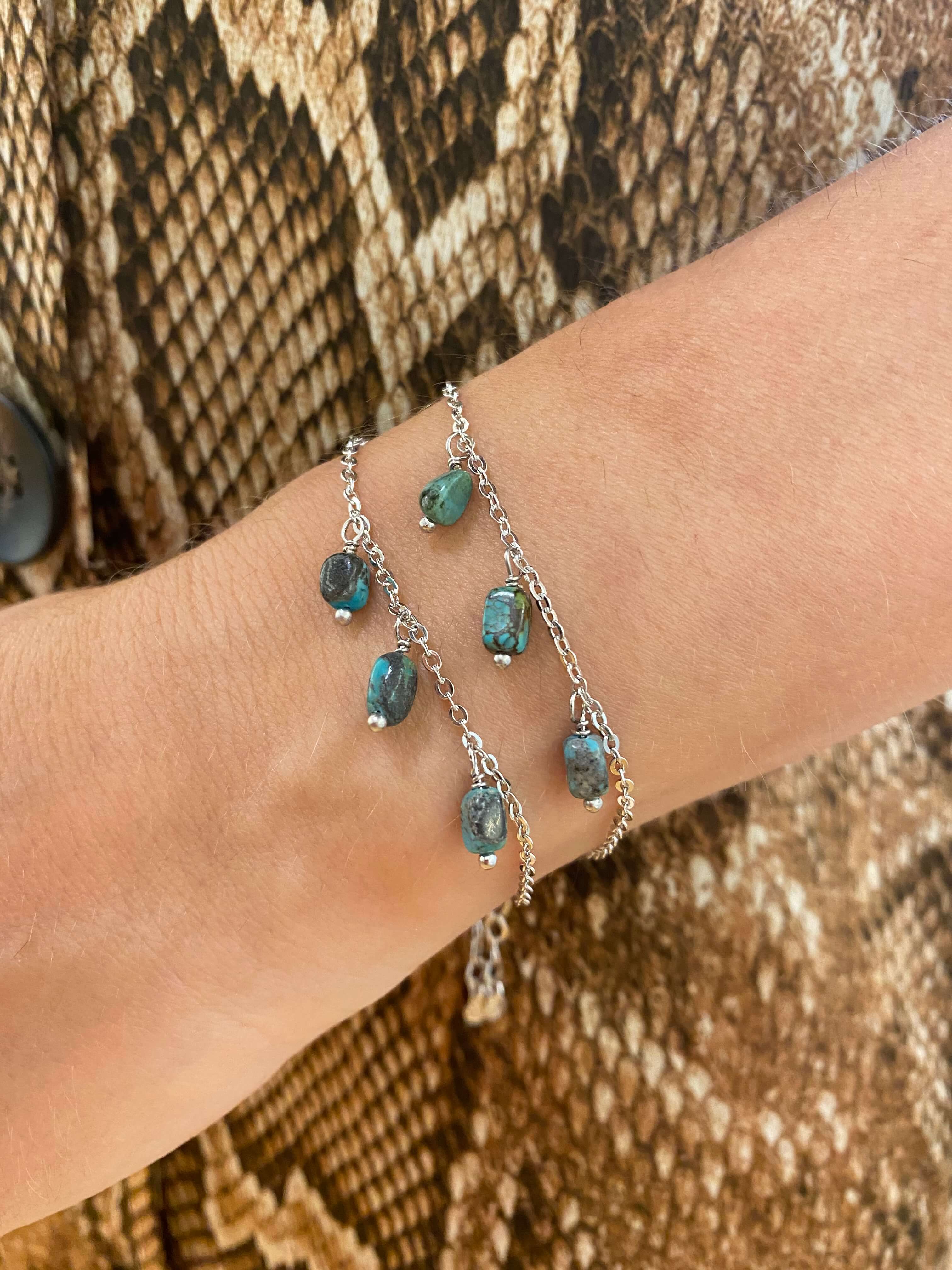 PULSEIRA ANI TURQUESA RODIO