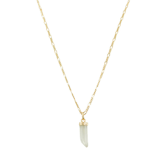 COLAR CRISTAL DA ROCHA OURO