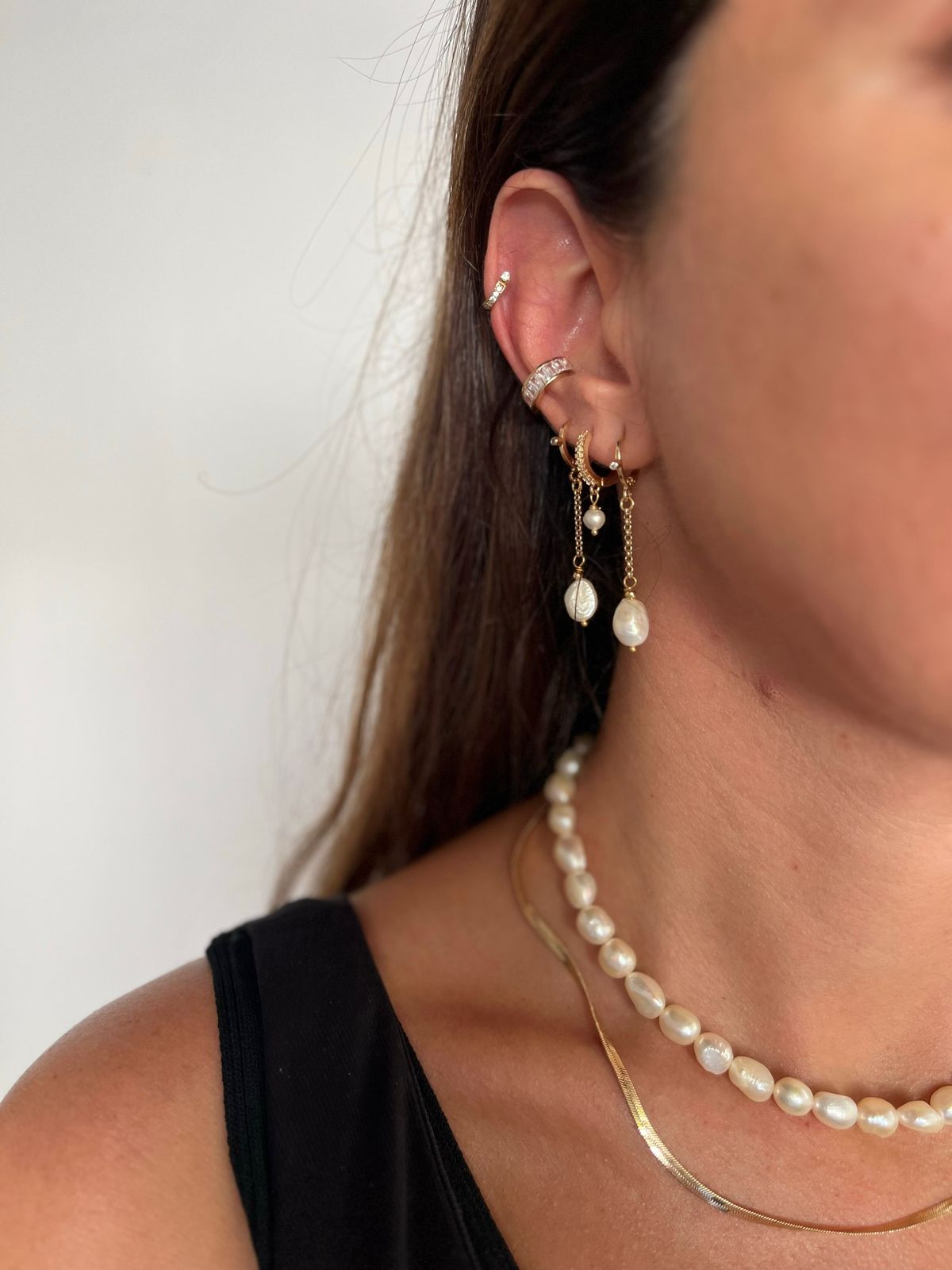 ARGOLA PEROLITA OURO