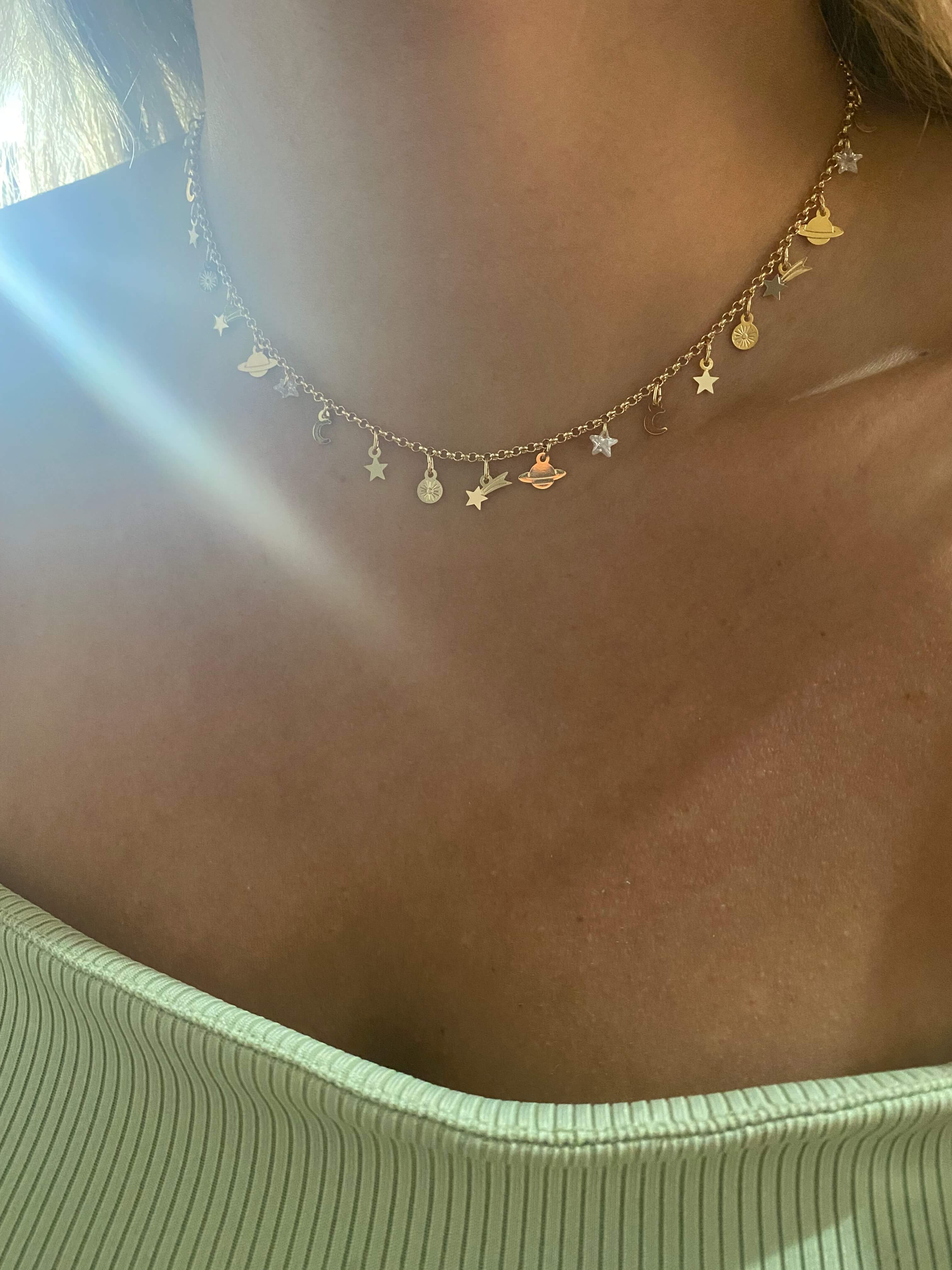 CHOKER CÓSMICO OURO