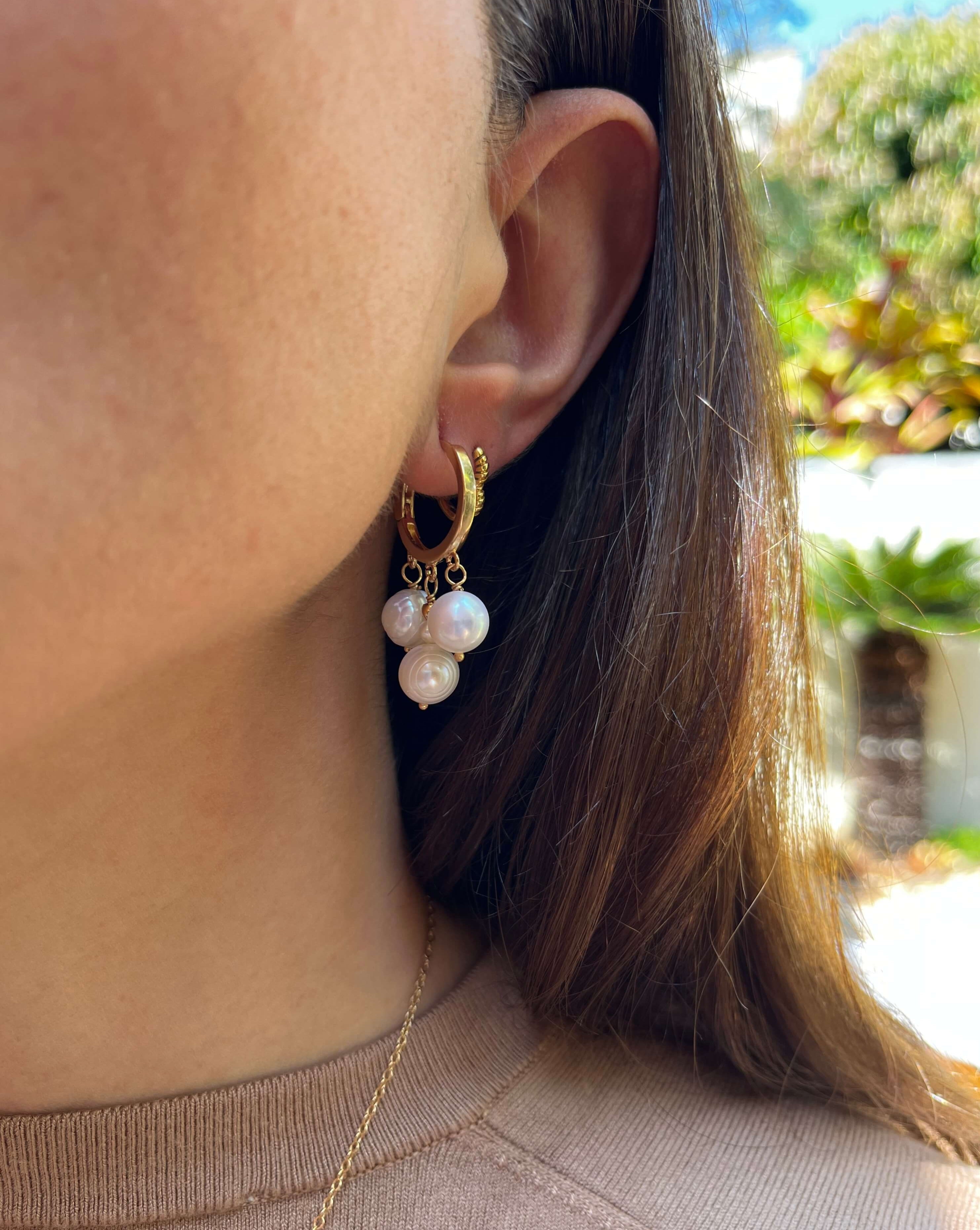 ARGOLA PÉROLA CLÁSSICA OURO