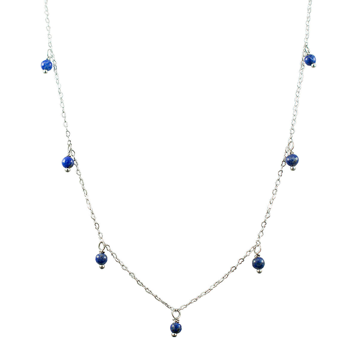 COLAR LAPIS LAZULI DE URANO RODIO