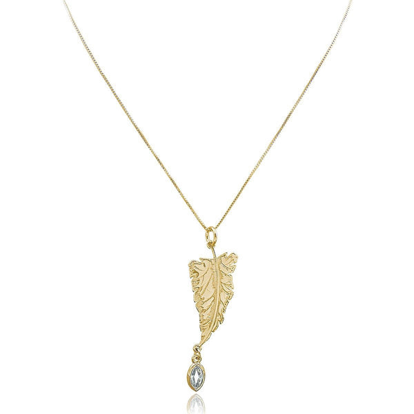 COLAR FOLHAGEM OURO