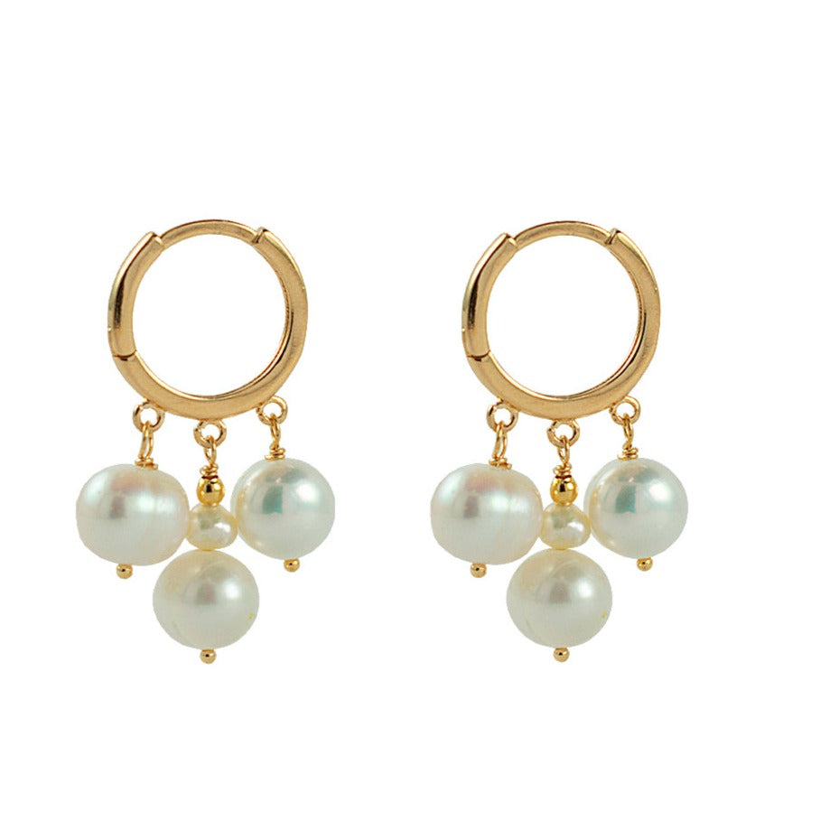 ARGOLA PÉROLA CLÁSSICA OURO