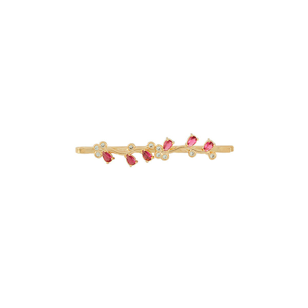 PRESILHA FLORESCER ROSA OURO