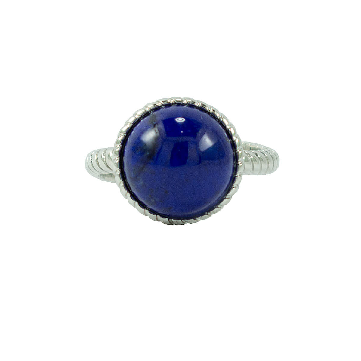 ANEL  AUTOESTIMA LAPIS LAZULI RODIO