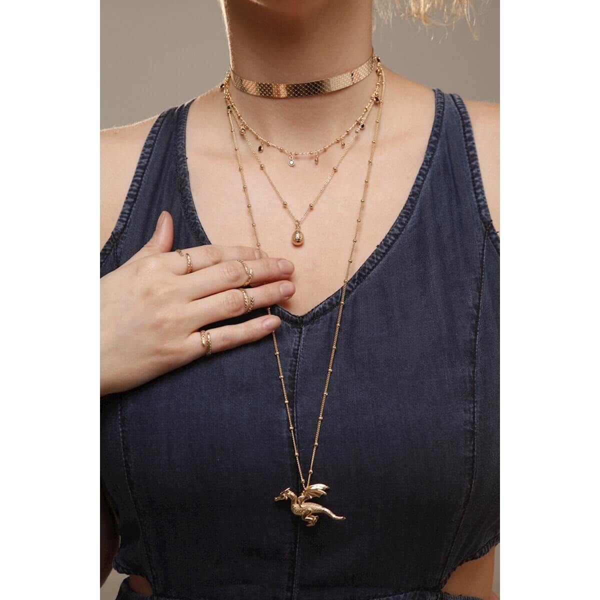 PRÉ VENDA CHOKER ESCAMAS OURO - o produto será enviado em 21/08 - Anilú