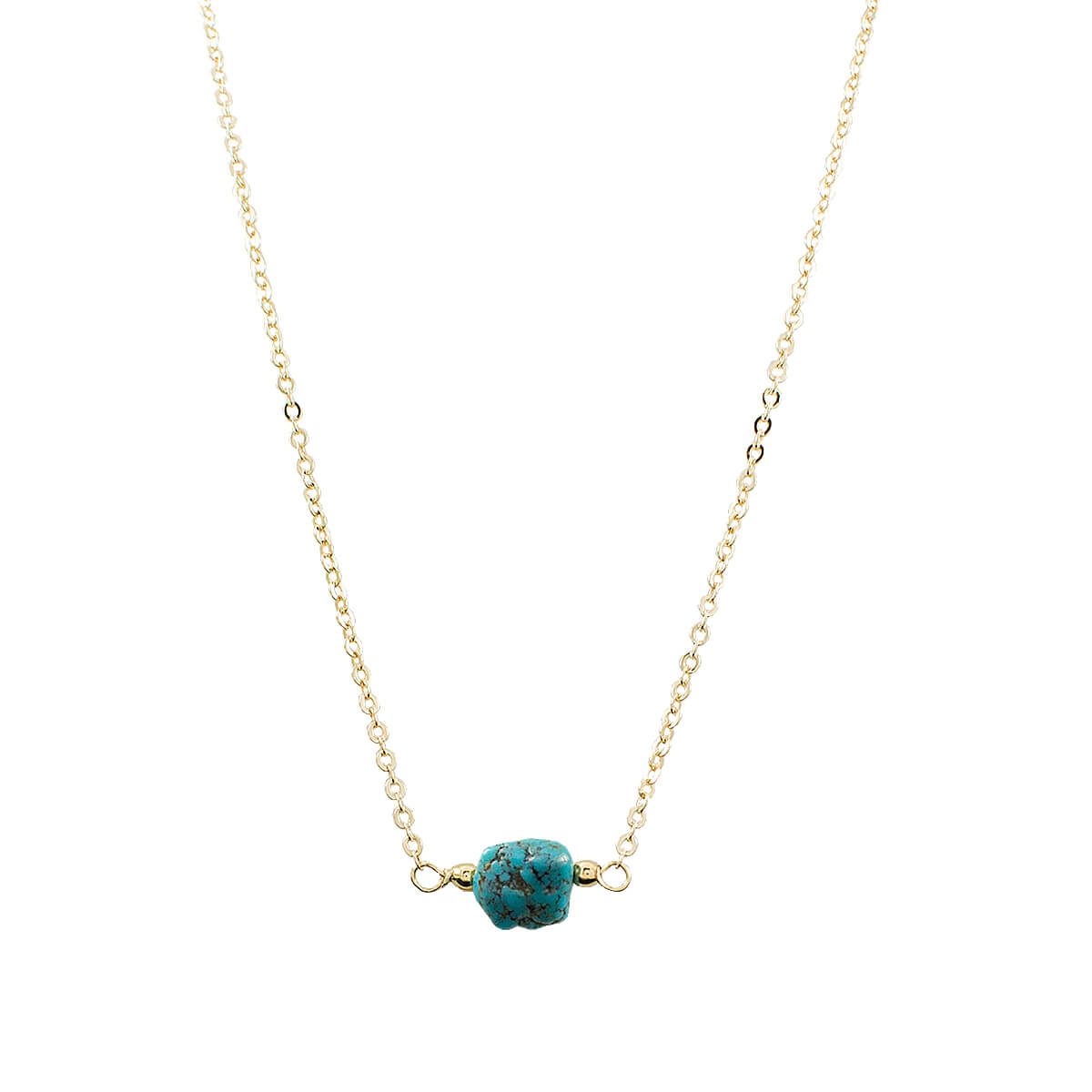 CHOKER TURQUESA POÇO AZUL OURO - Anilú