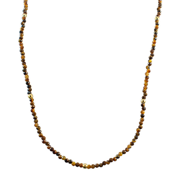 COLAR MINI OLHO DE TIGRE OURO