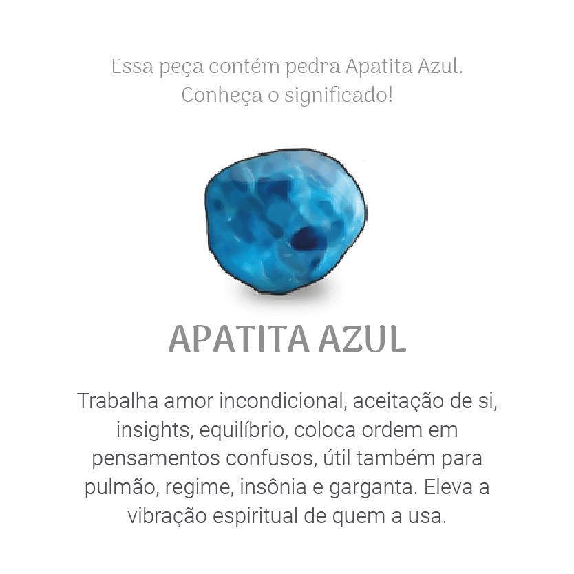 COLAR MINI APATITA RODIO