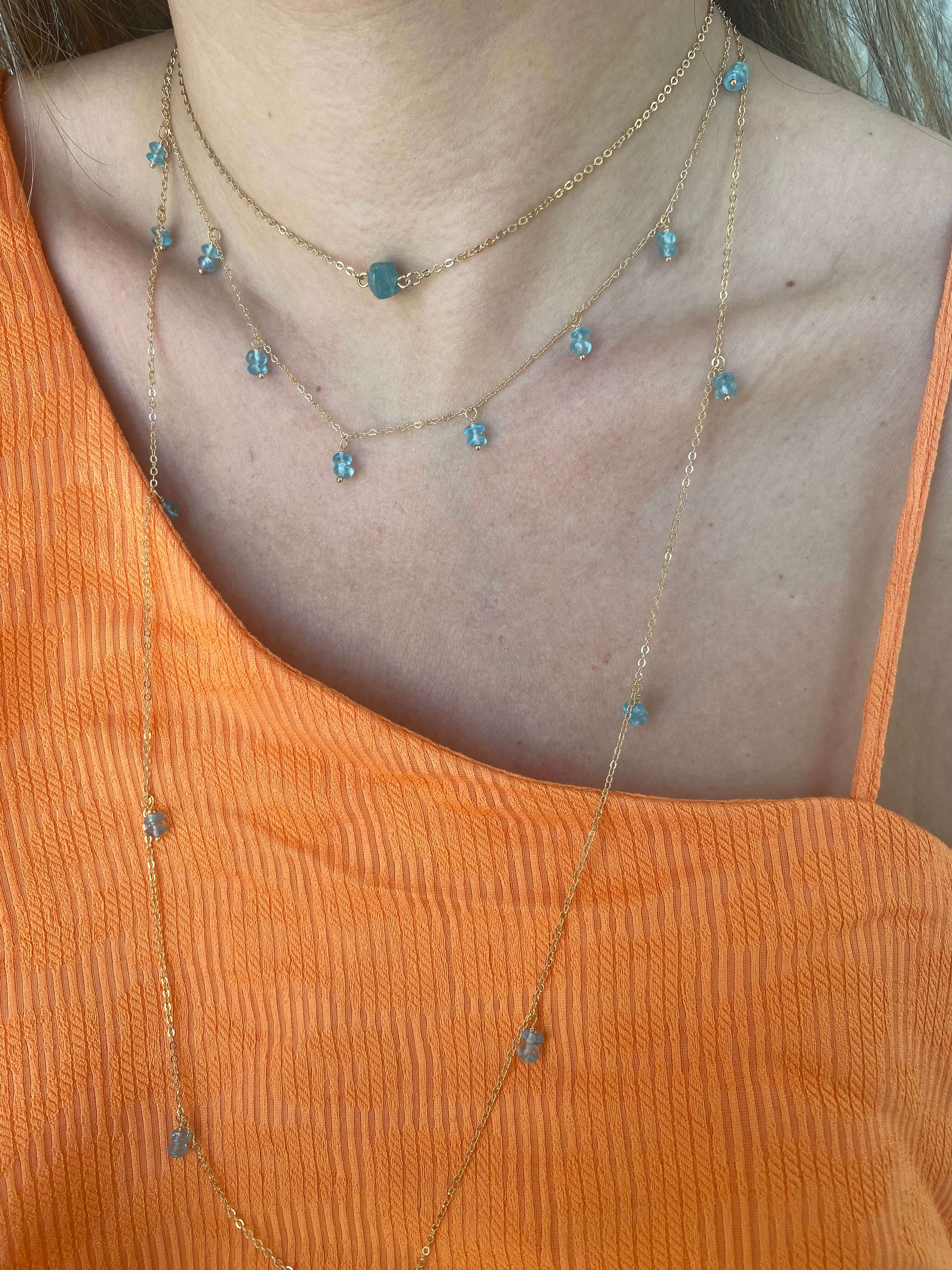 CHOKER NORONHA APATITA OURO