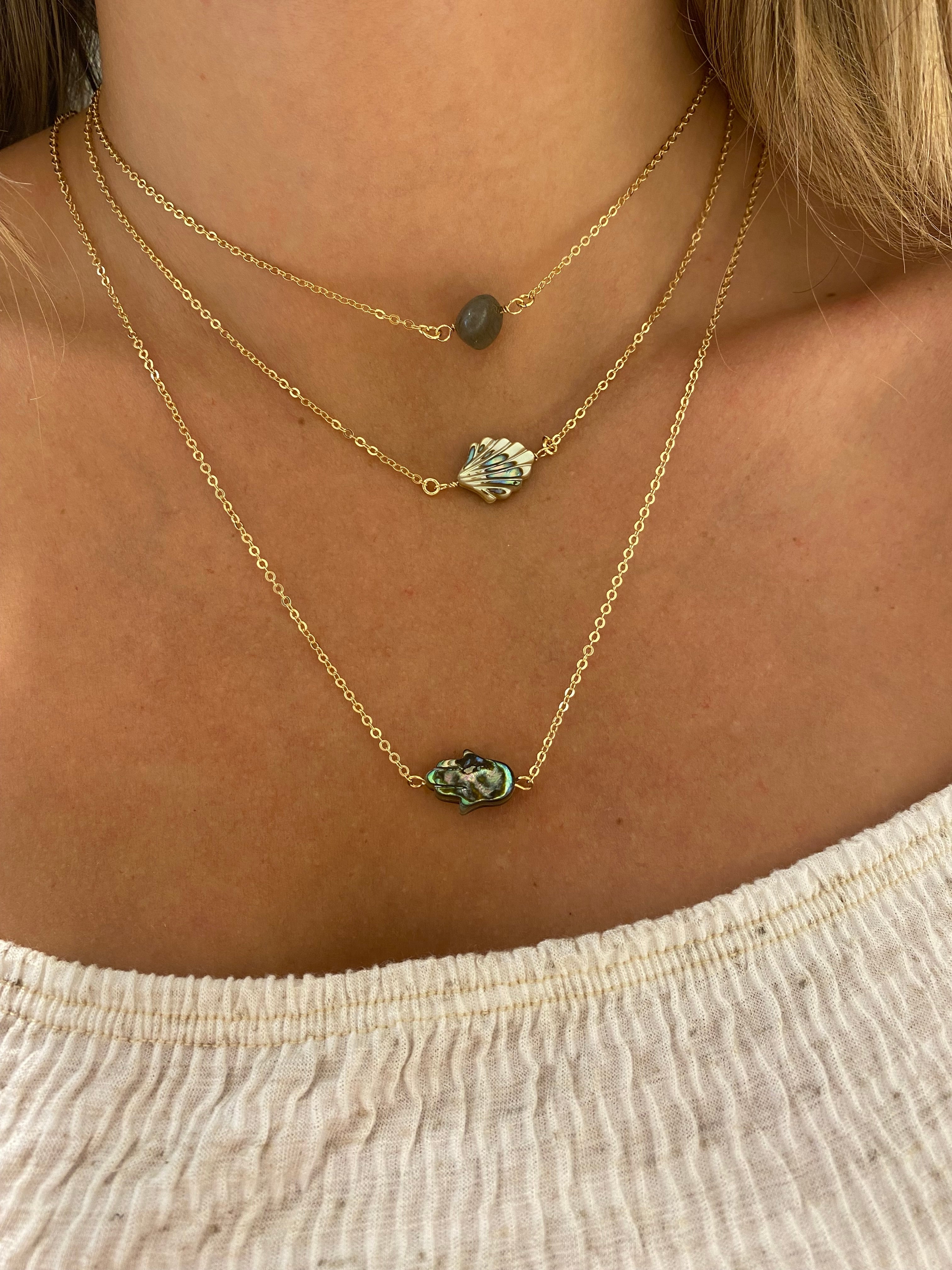 CHOKER LABRADORITA OURO