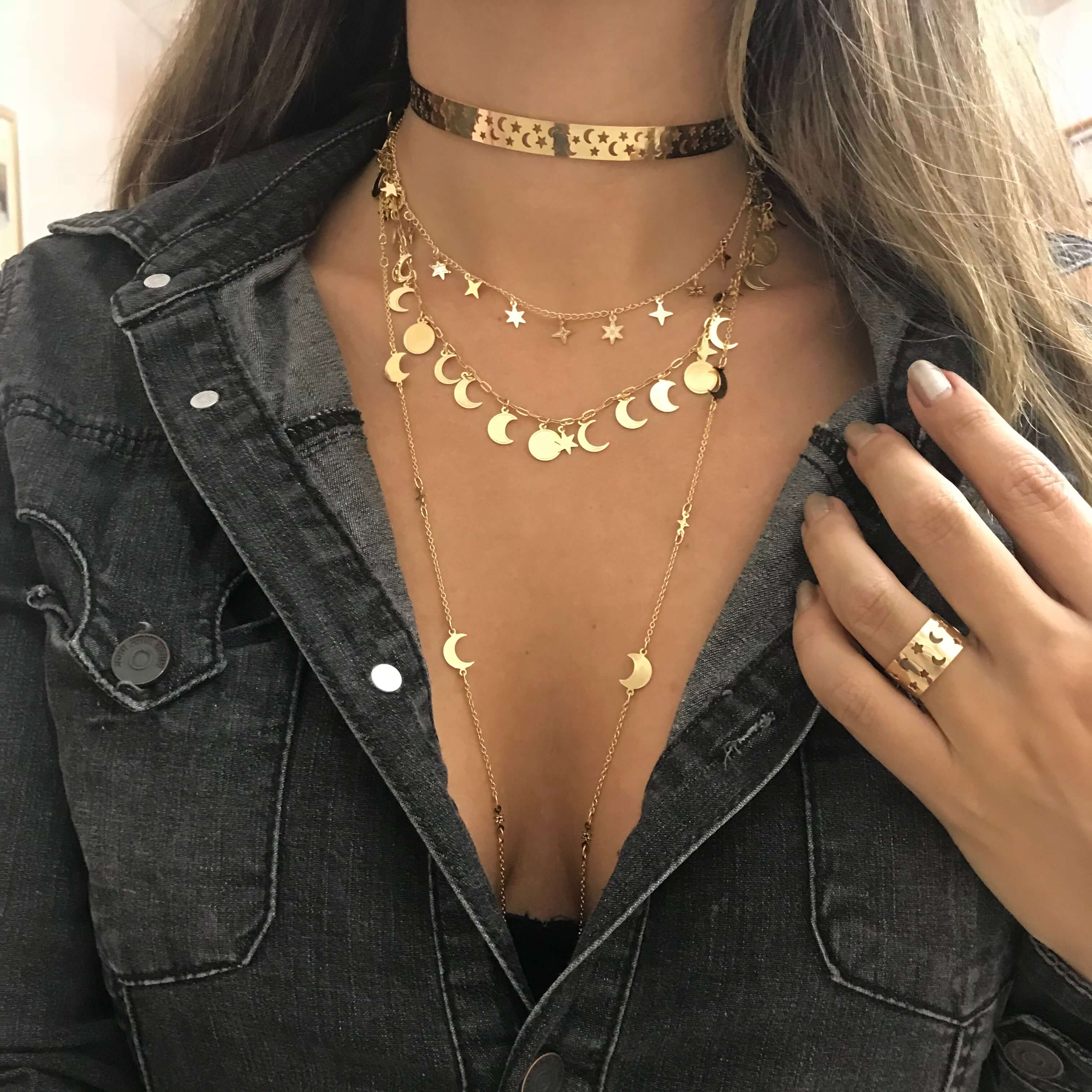 CHOKER CONSTELAÇÃO OURO - Anilú