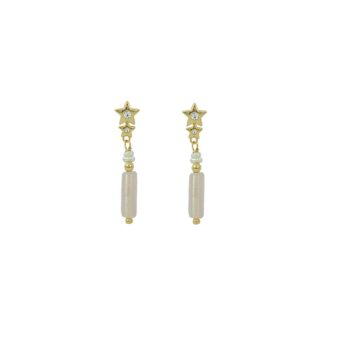 BRINCO TUBOS ROSA OURO