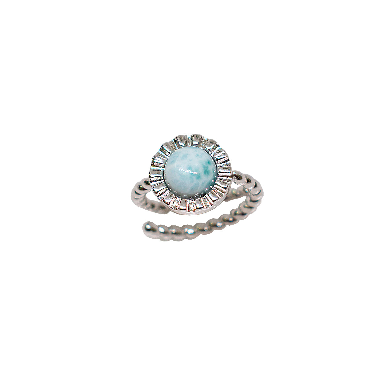 ANEL RAIAR LARIMAR RODIO AJUSTAVEL * - Anilú