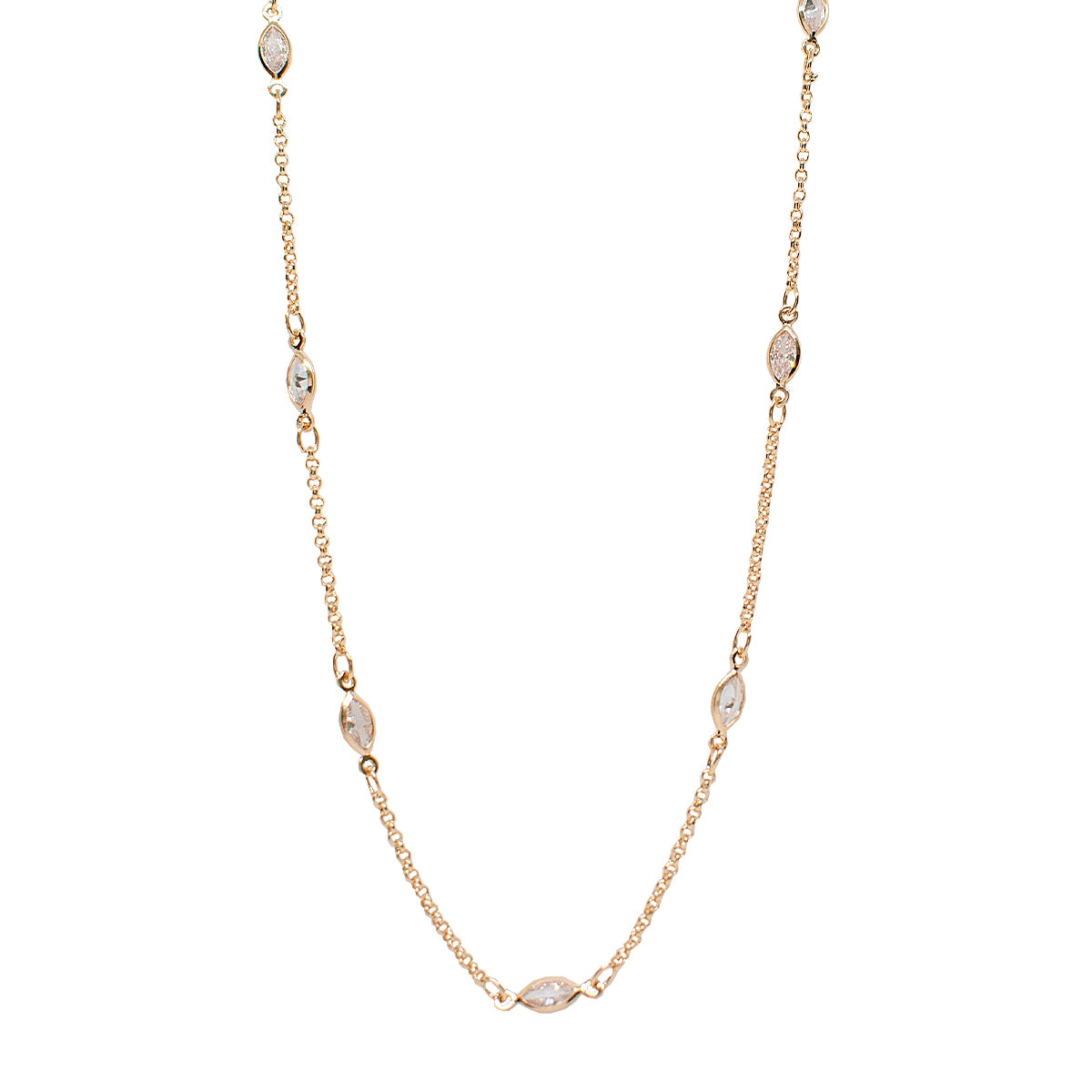 CHOKER ZIRCONIA NAVETES OURO