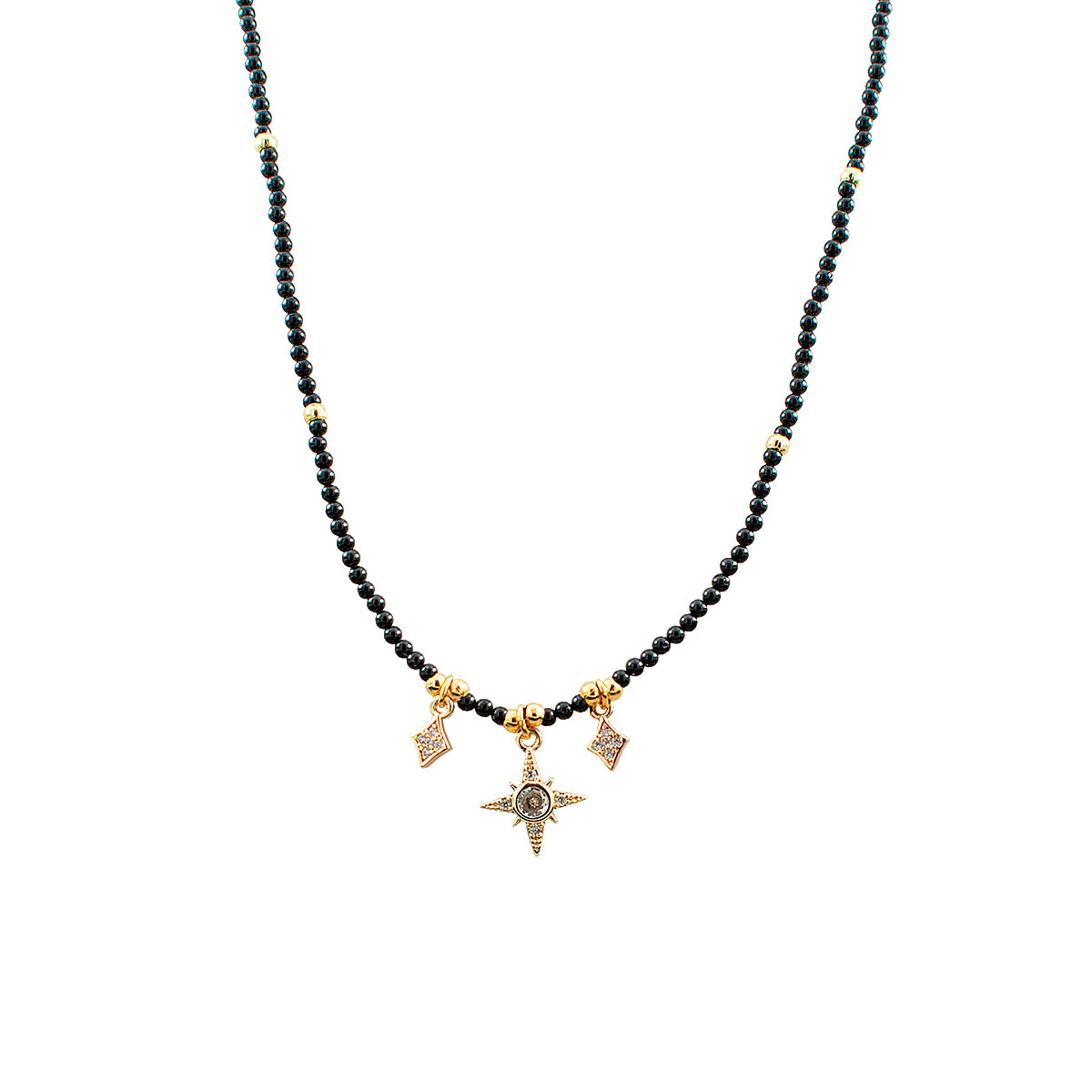 COLAR ONIX STAR OURO - Anilú