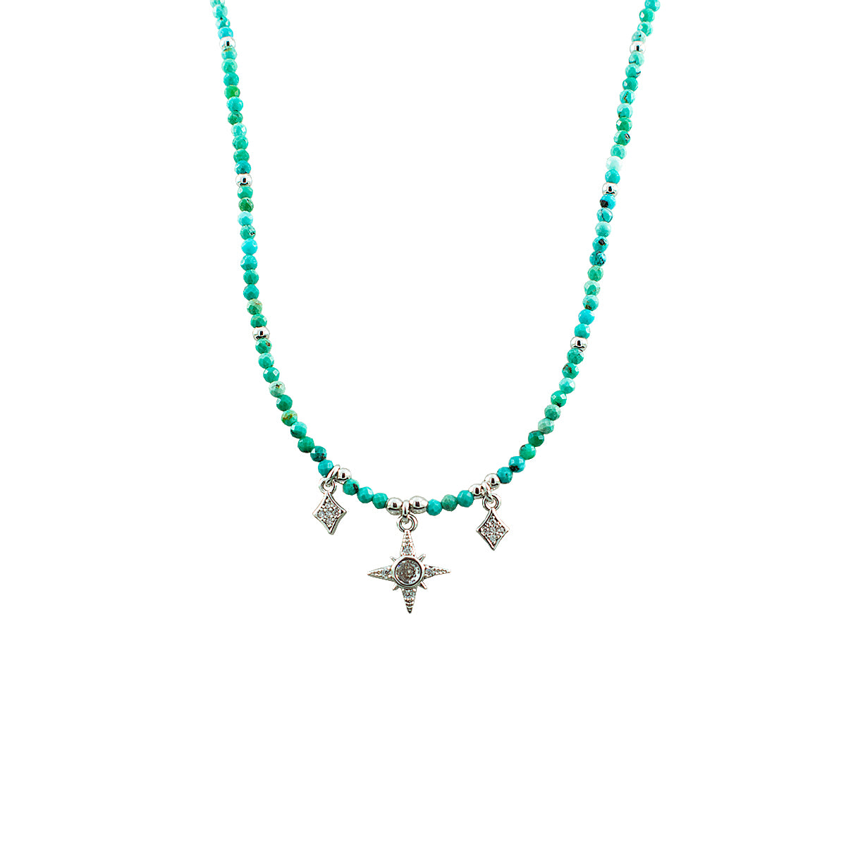 COLAR TURQUESA STAR RODIO