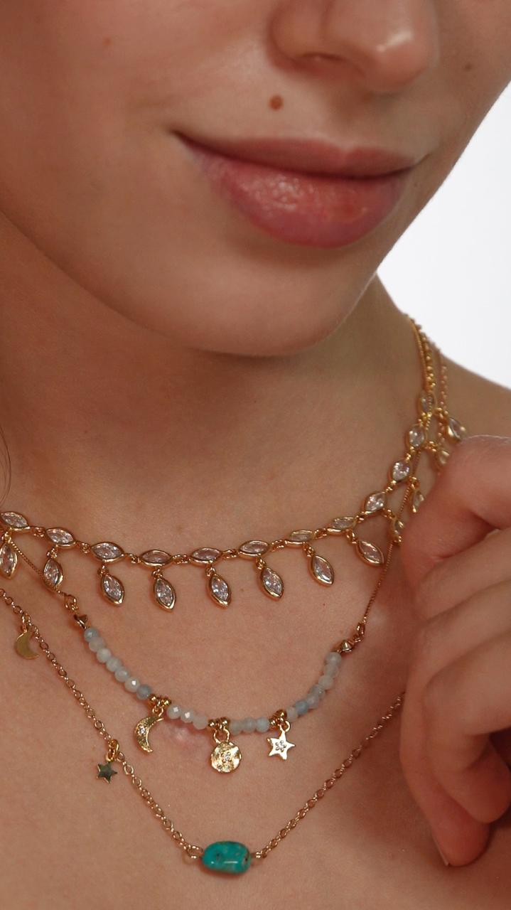 COLAR CELESTIAL OURO