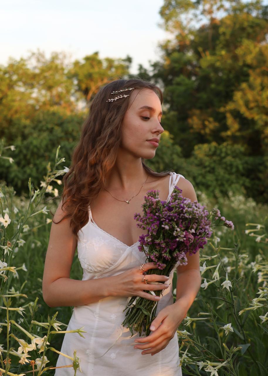 PRESILHA FLORESCER BRANCO OURO