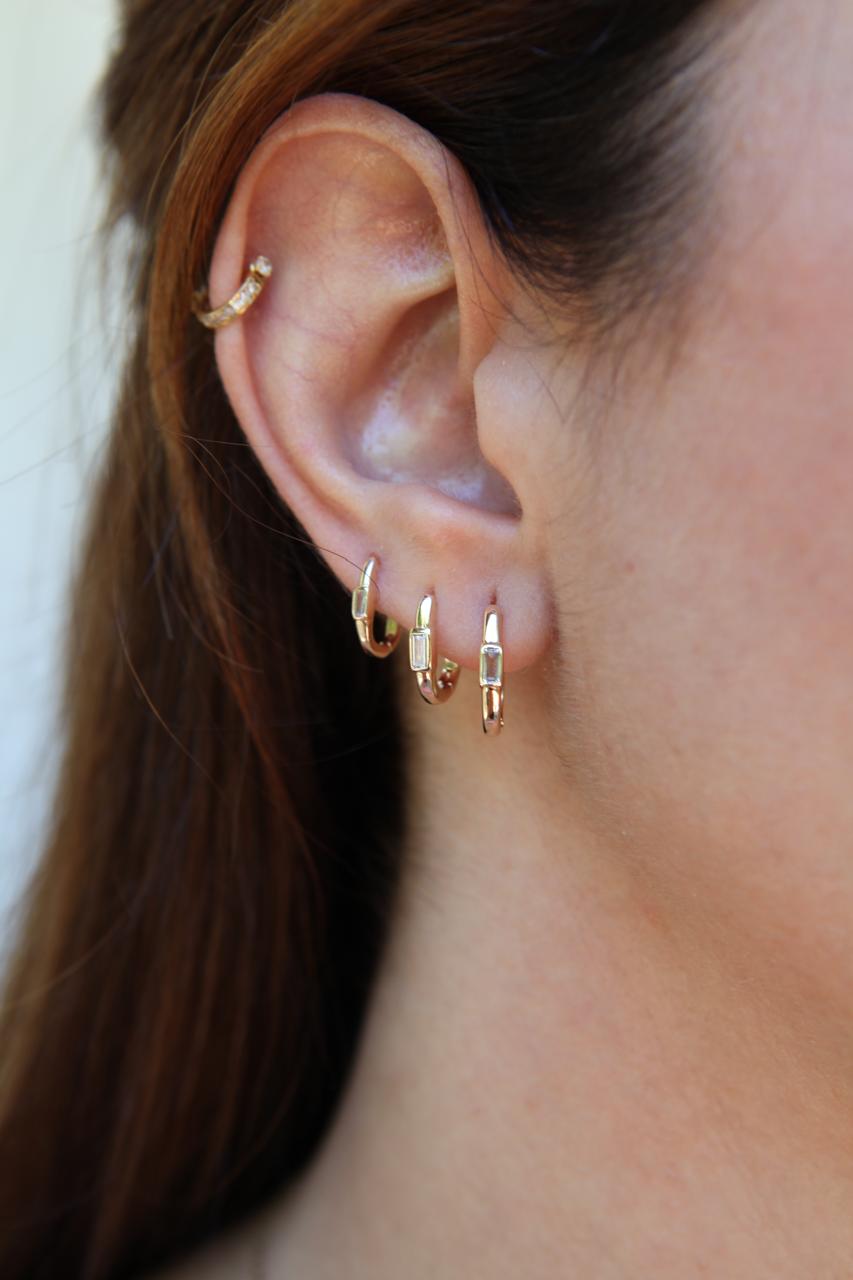 TRIO DE ARGOLAS LUZ OURO