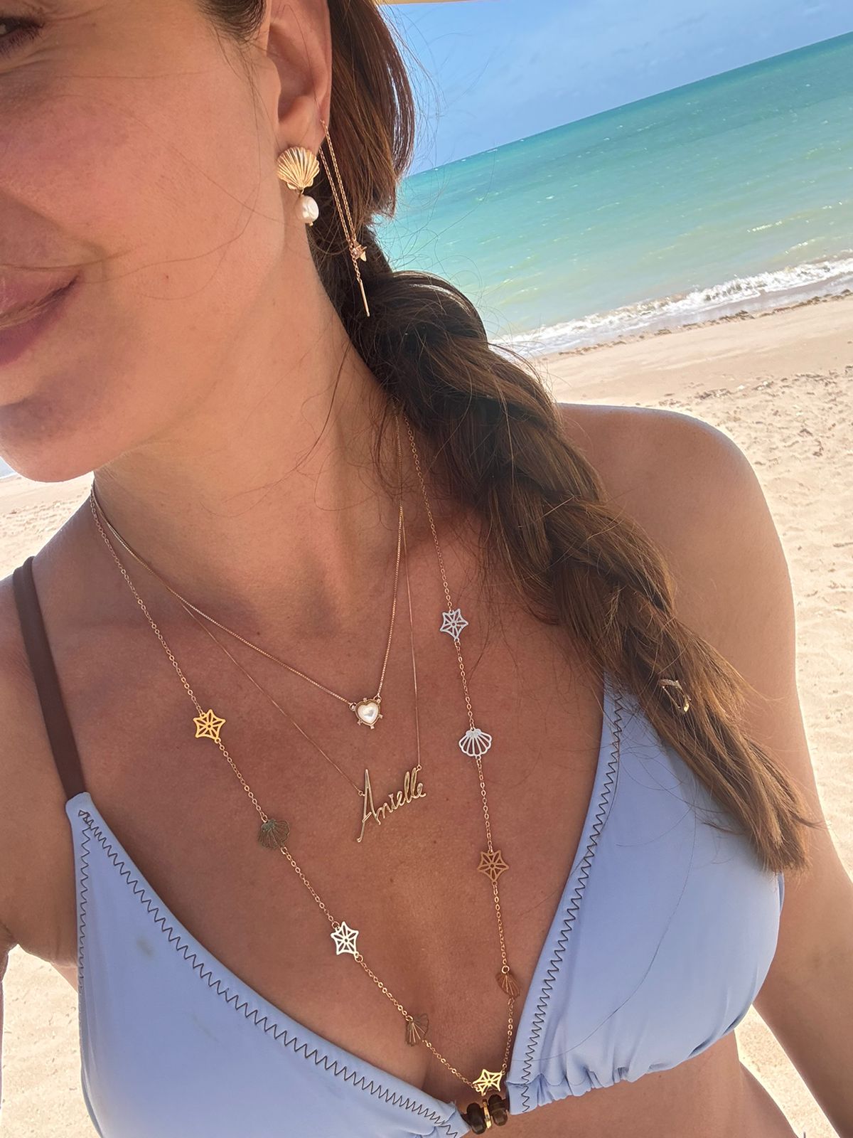 COLAR MADREPEROLA LISA OURO