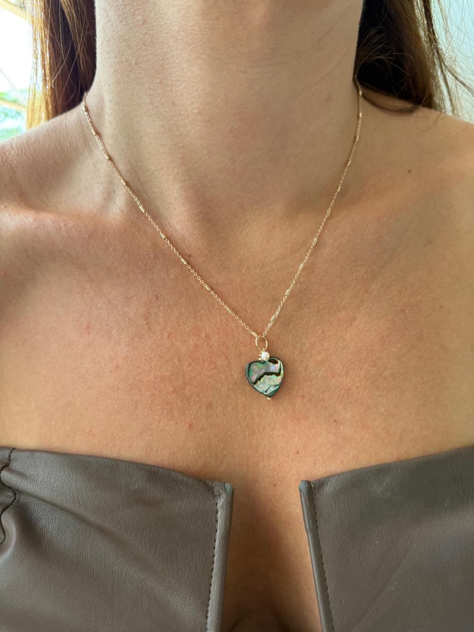 COLAR ITALIA ABALONE OURO