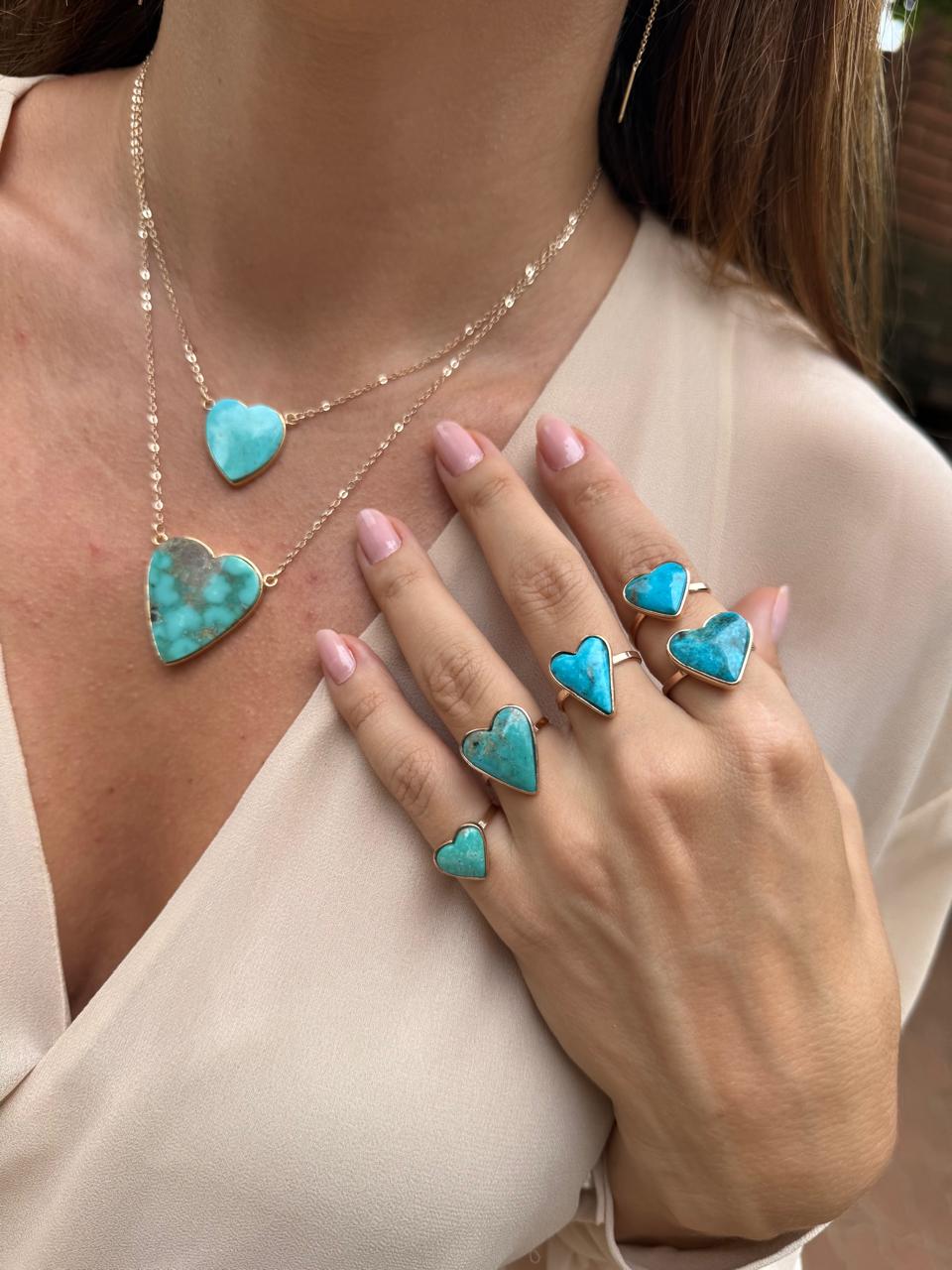 ANEL SOLITUDE TURQUESA OURO - Anilú