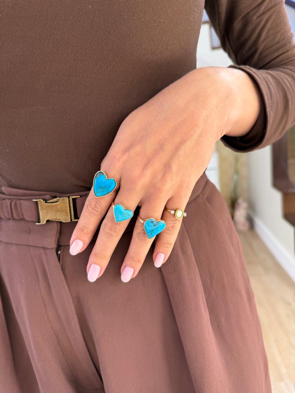 ANEL SOLITUDE TURQUESA OURO - Anilú