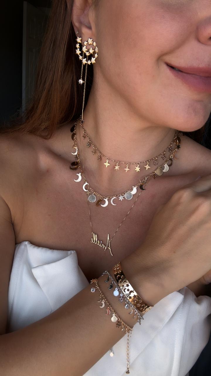 BRINCO FIBONACCI OURO - Anilú