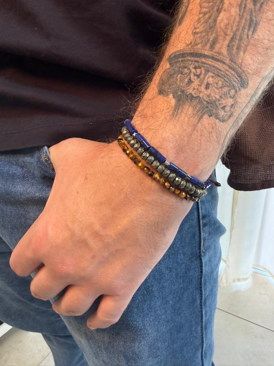 Pulseira Masculina Pirita