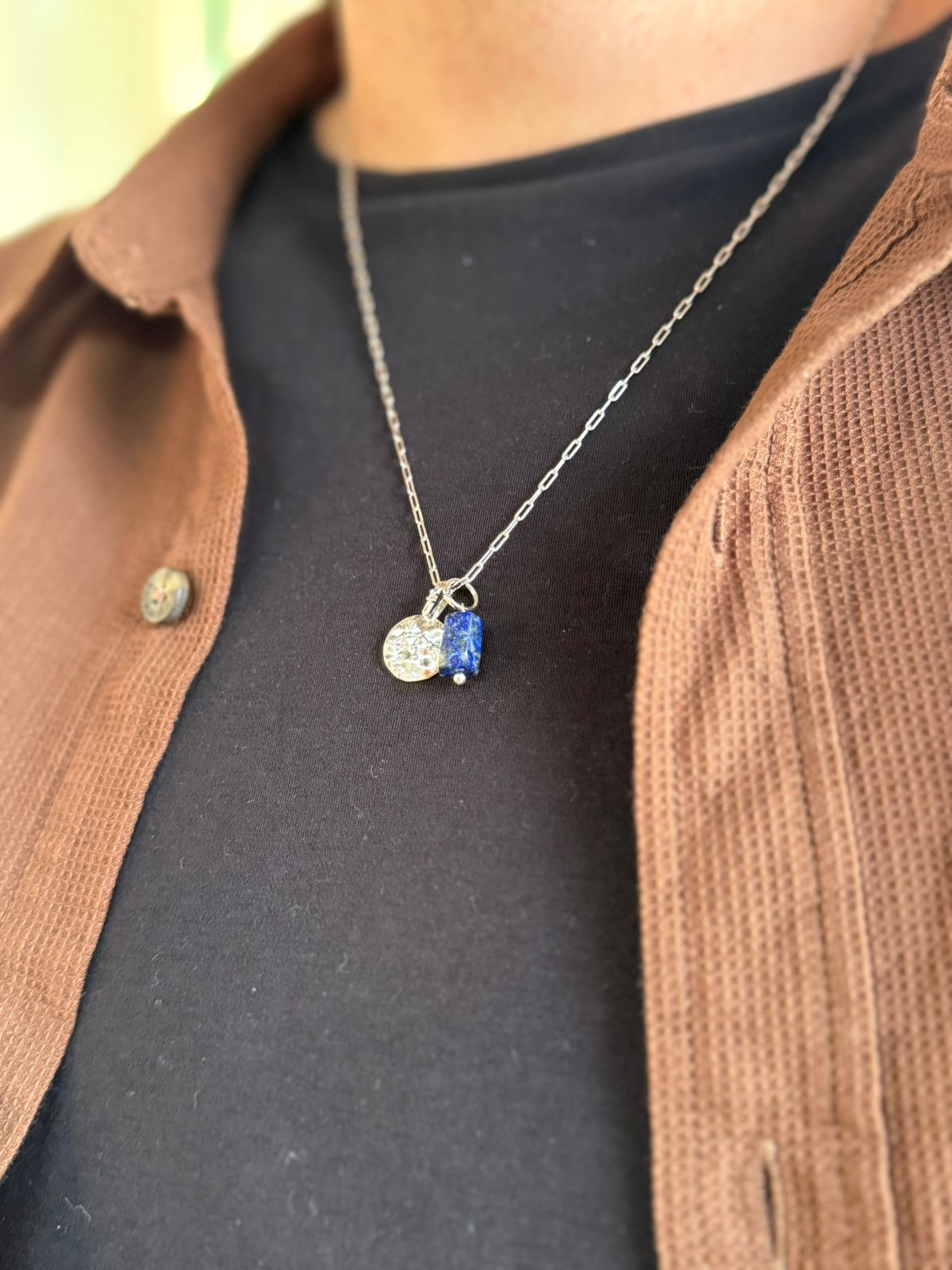 Colar Masculino Lapis Lazuli