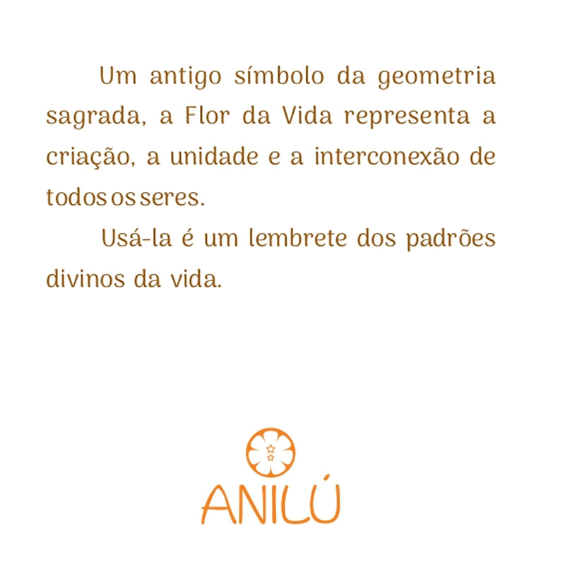 ARGOLA FLOR DA VIDA RODIO - Anilú