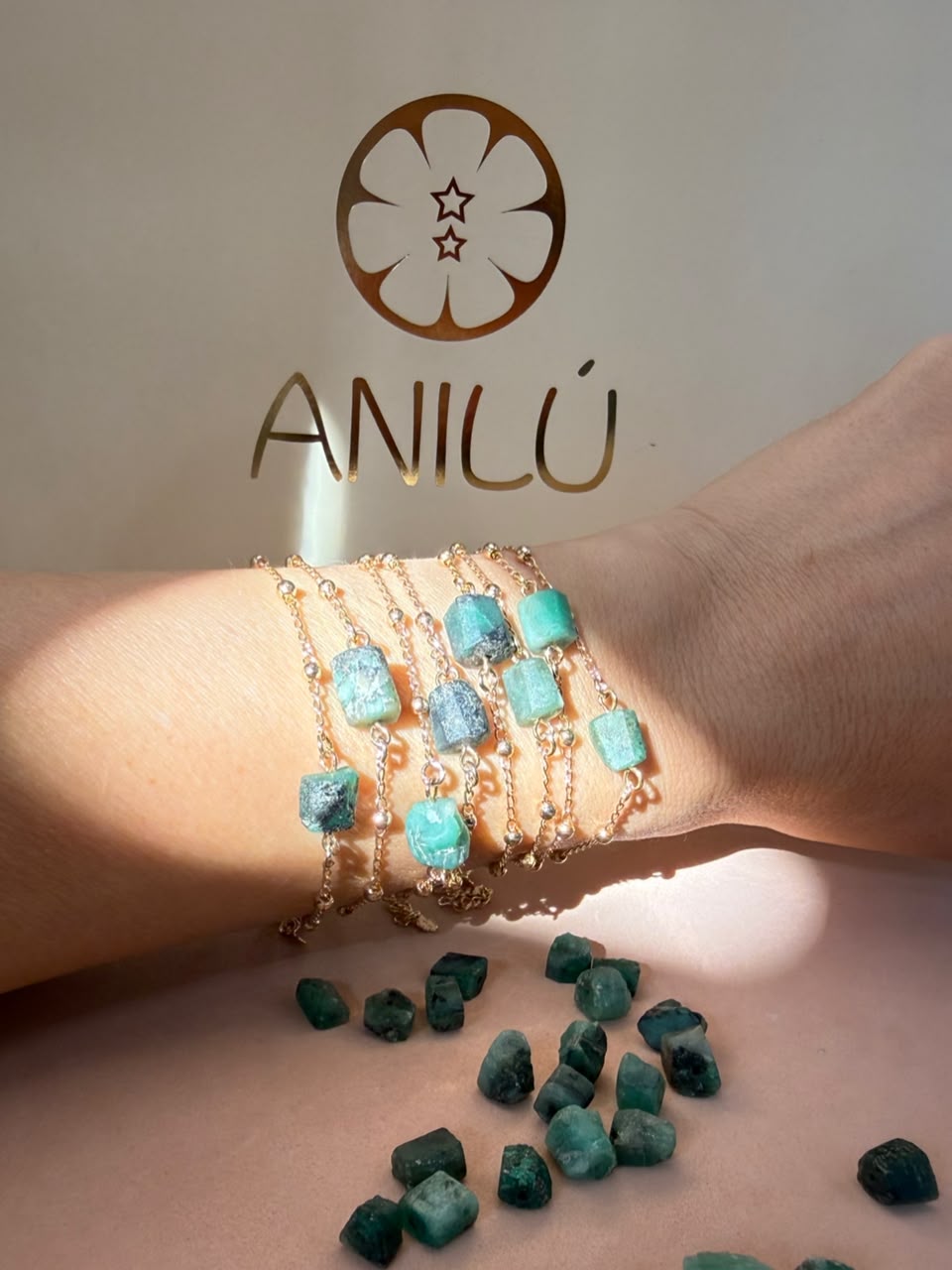 PULSEIRA ALICENT ESMERALDA OURO