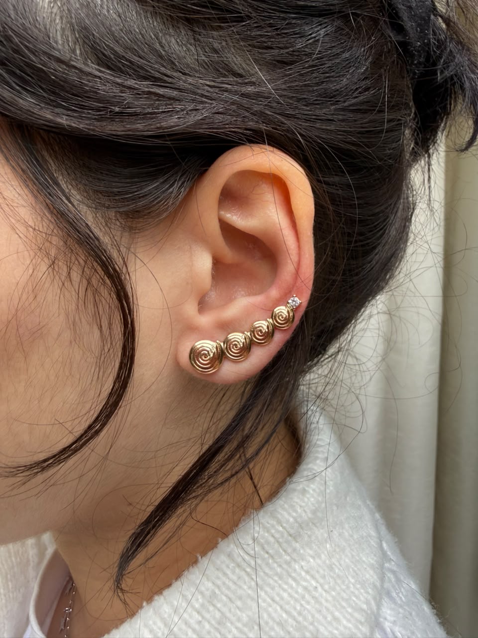 EARCUFF AGRADEÇO OURO - Anilú