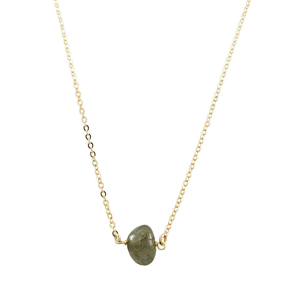 CHOKER LABRADORITA OURO