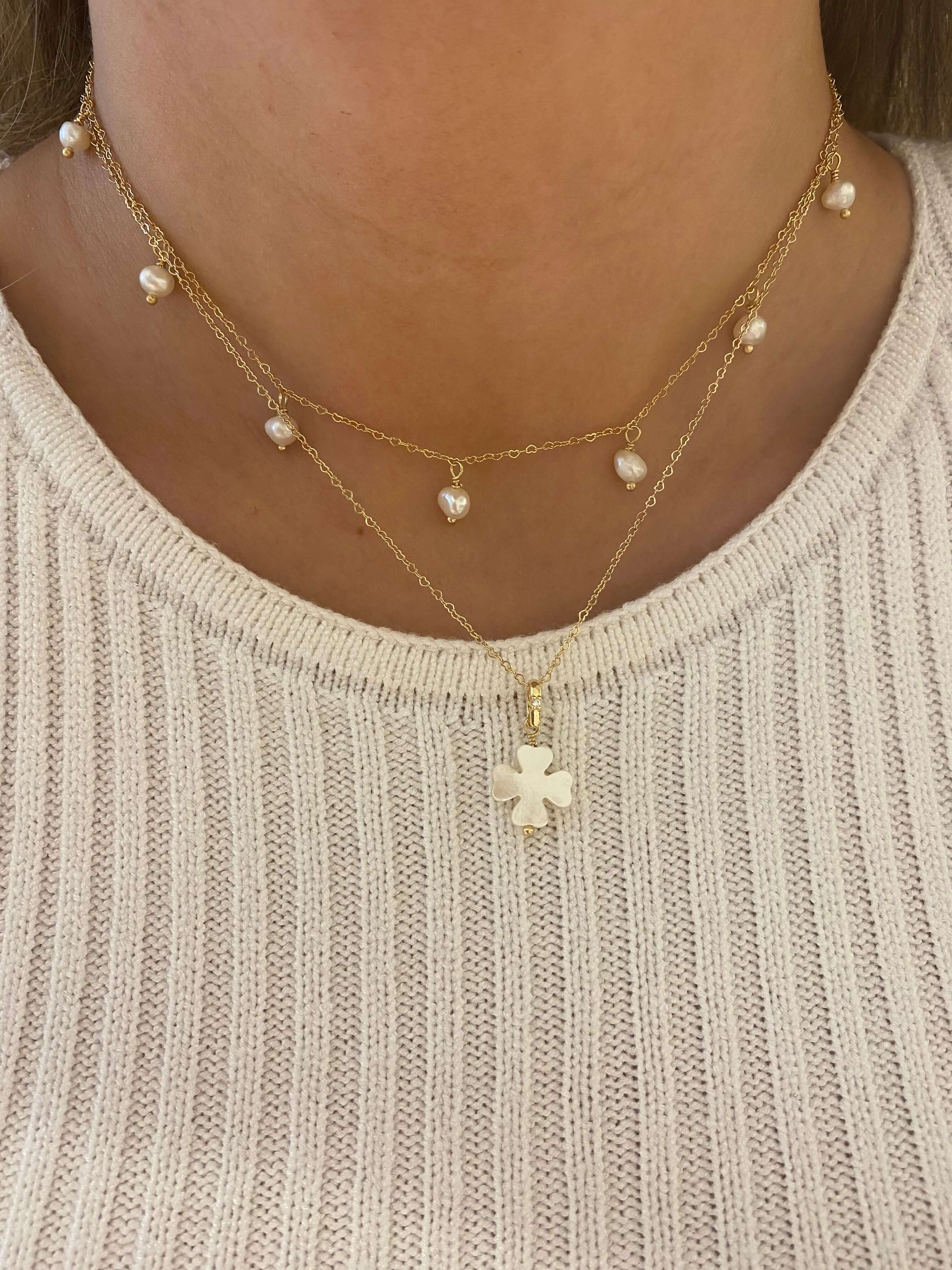 COLAR PÉROLAS DE JUPITER OURO - Anilú
