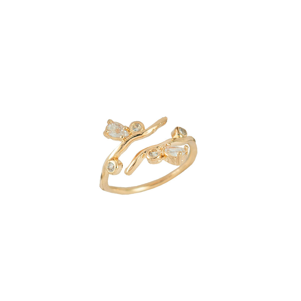 ANEL FLORESCER BRANCO OURO