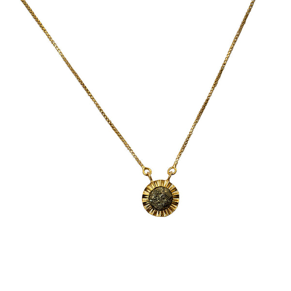 COLAR PIRITA SOLAR OURO