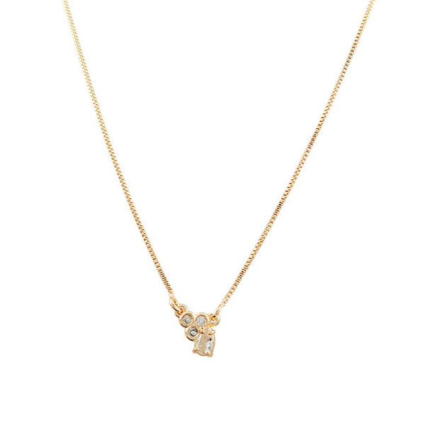 COLAR FLORESCER BRANCO OURO