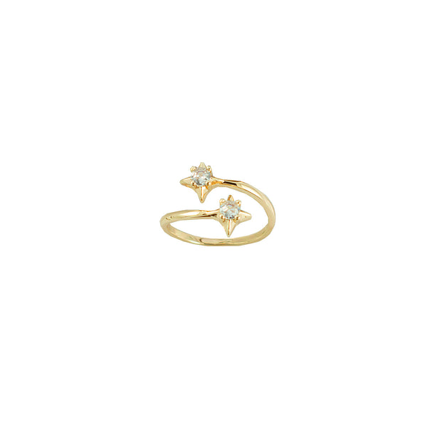 ANEL ESTRELA CADENTE OURO