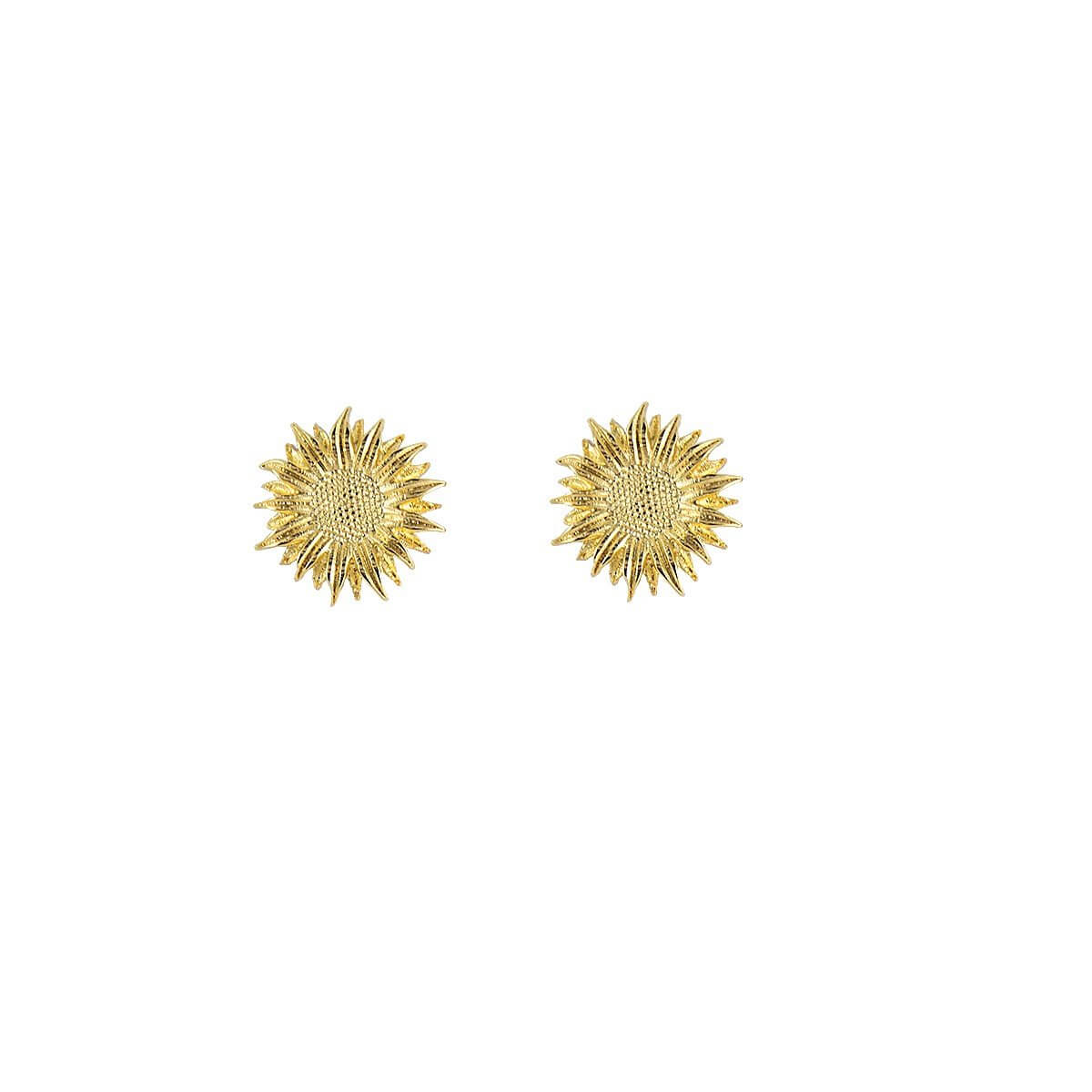 Brinco Girassol Ouro - anilu bijoux