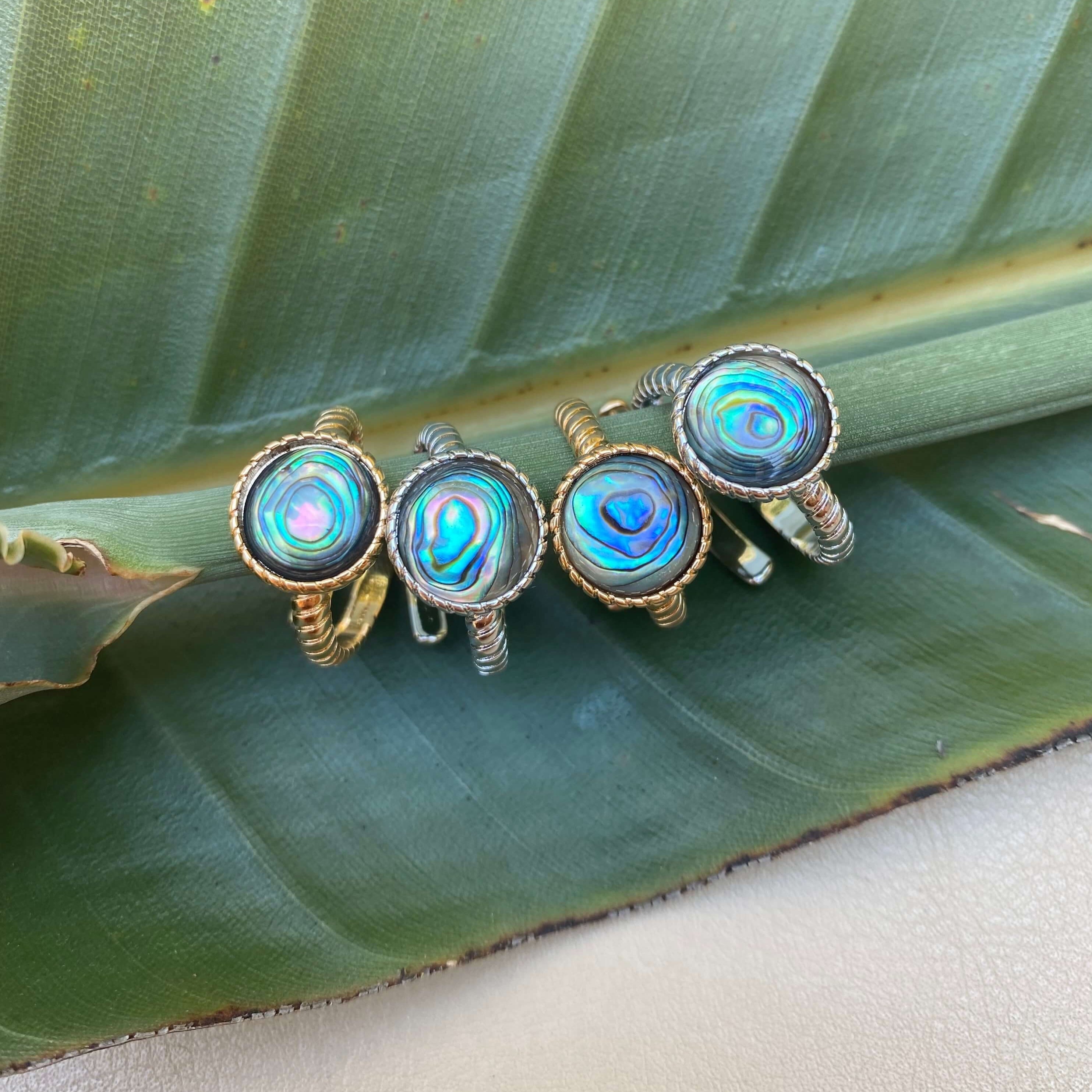 ANEL  AUTOESTIMA ABALONE OURO