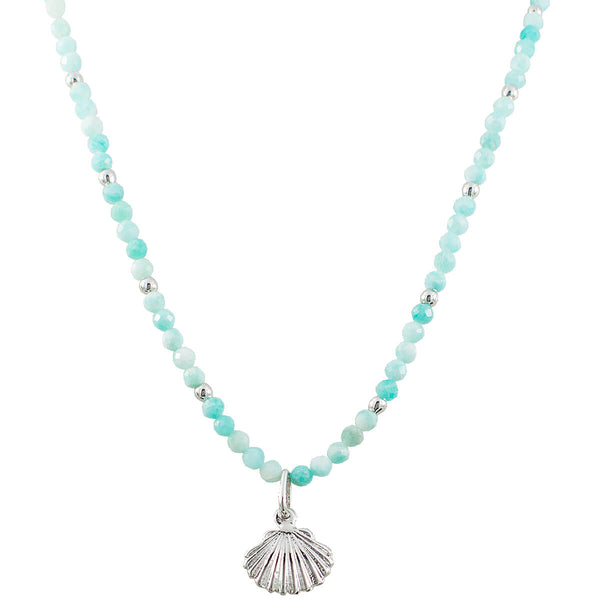 CHOKER OCEANO AMAZONITA RÓDIO