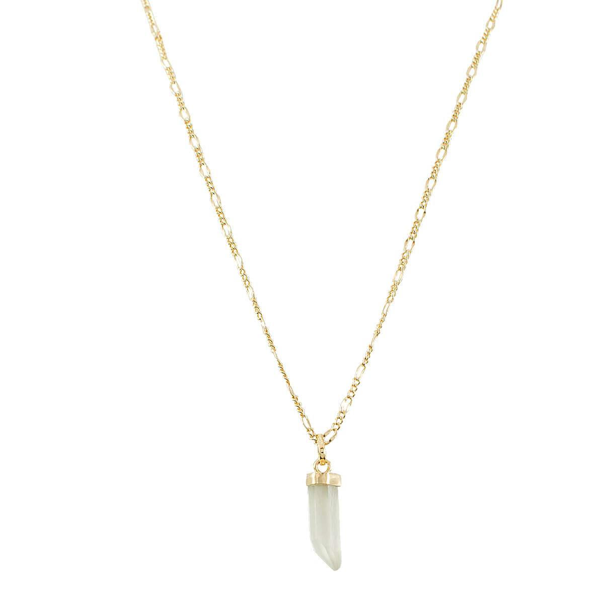 COLAR CRISTAL DA ROCHA OURO